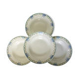 4 vintage soup plates from St Amand 220628