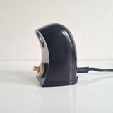 Brown vintage bakelite table lamp for reading "sovichka", czechoslovakia