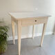 Small patinated wood table / desk / console / side table