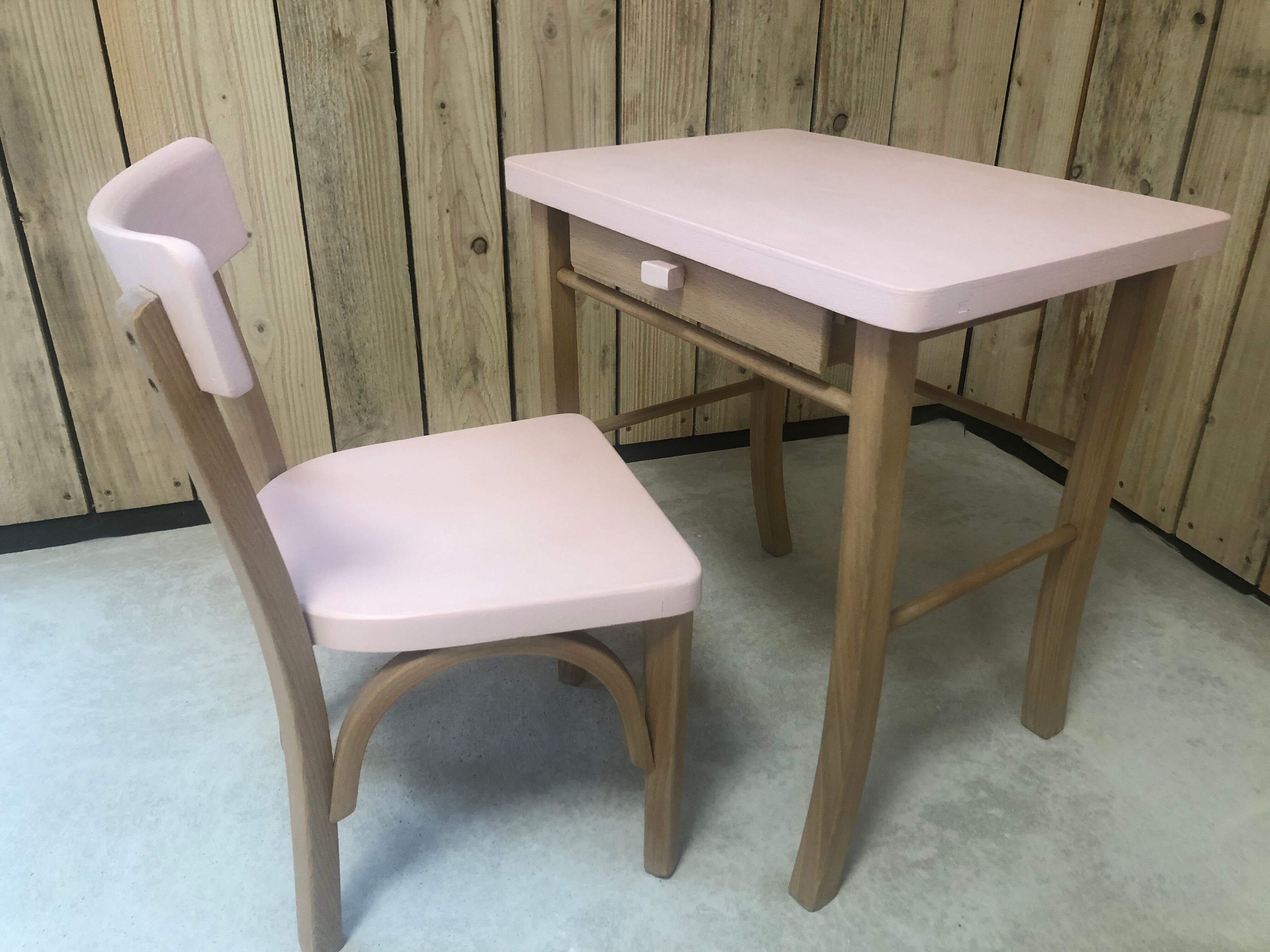 Baumann desk and children's chair