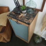 Vintage curtain binder cabinet