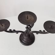 Old enamelled cast iron chandelier
