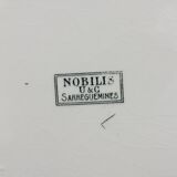 Flat rectangle in iron earth model "Nobilis" U&C Sarreguemines
