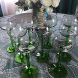 Lot 9 verres alsace