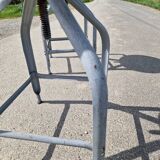 Set of 2 high workshop chairs, Nicolle model, known as whale tail