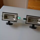 Pair of postmodernist wall sconces, 1980