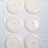 Villeroy & Boch peach-coloured dinner plates