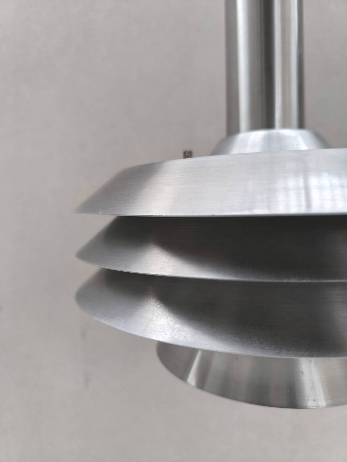 Suspension Aluminium par Lyskaer Belysning 1960s