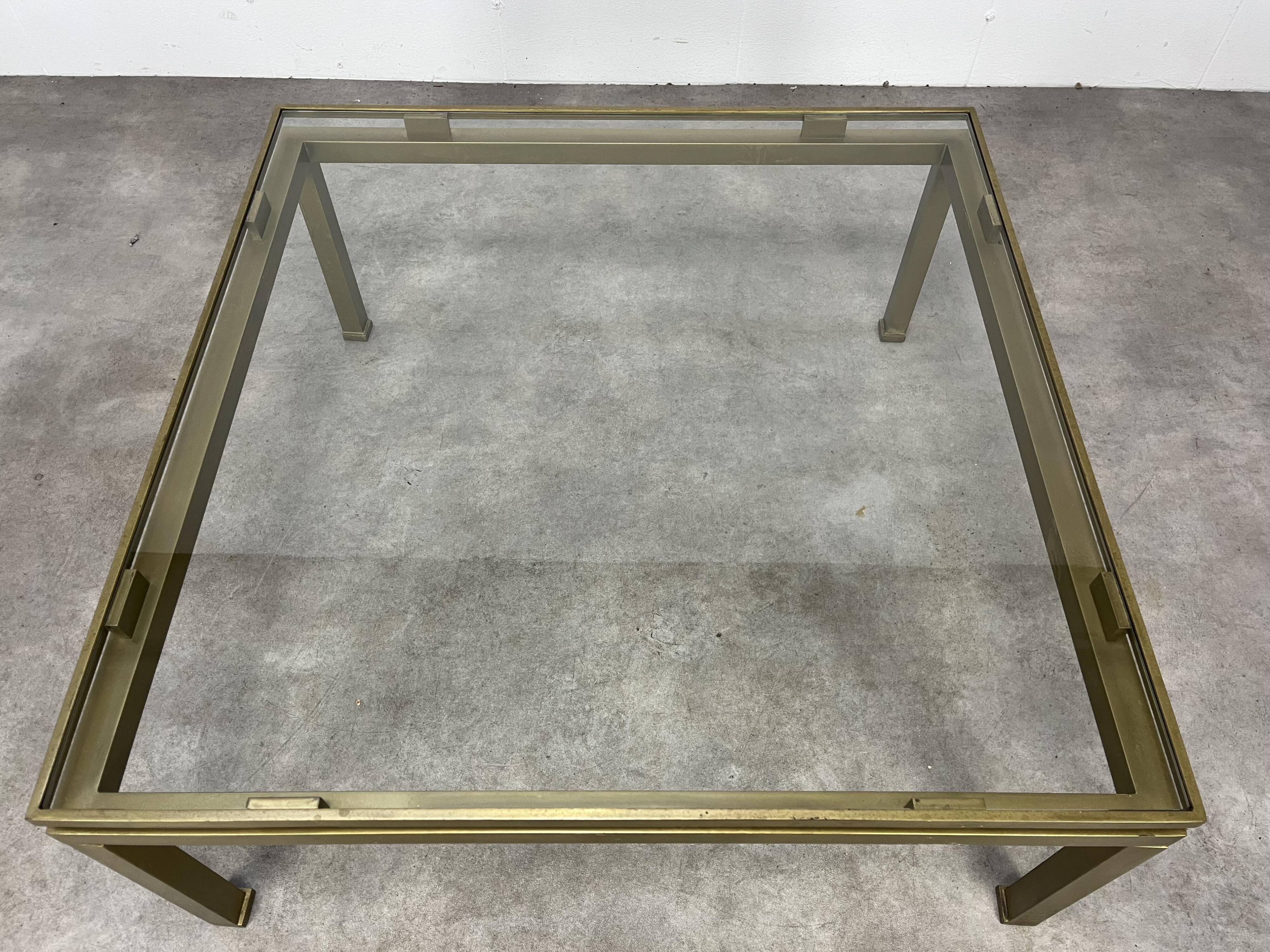 Table basse Guy Lefèvre pour Maison Jansen 1970