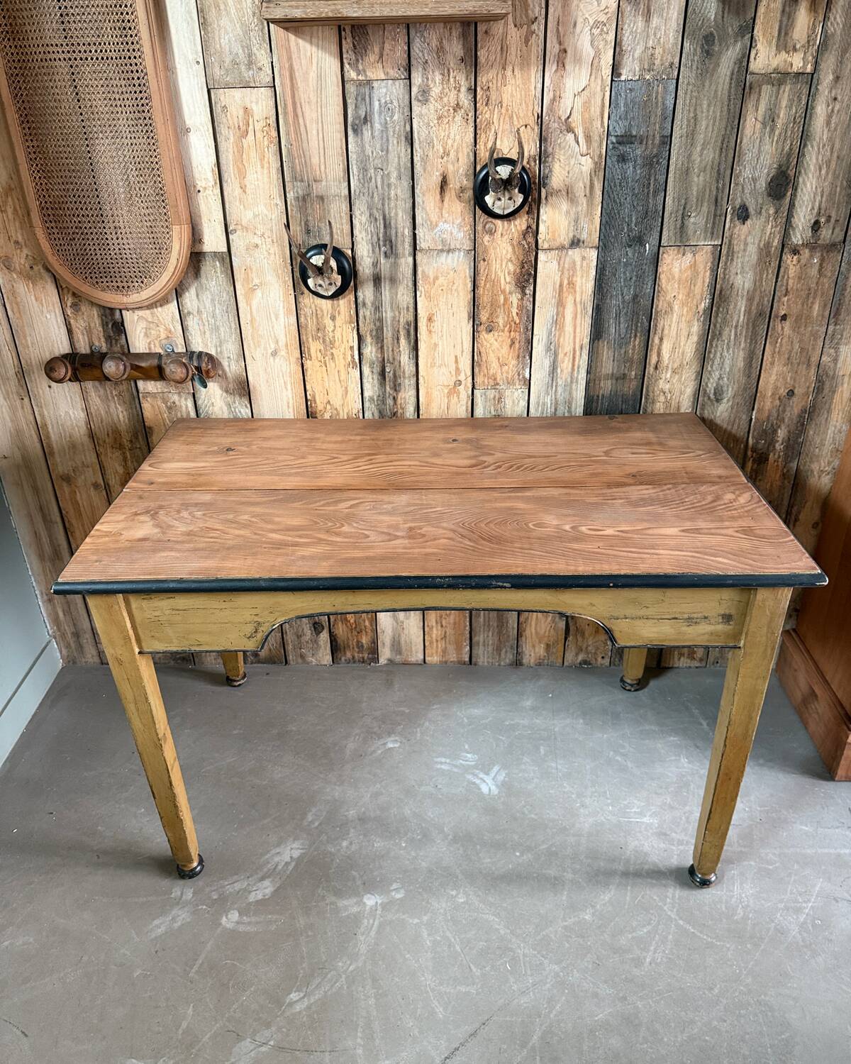 Large patinated desk