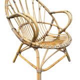 Pair of rattan armchairs from the 60s
