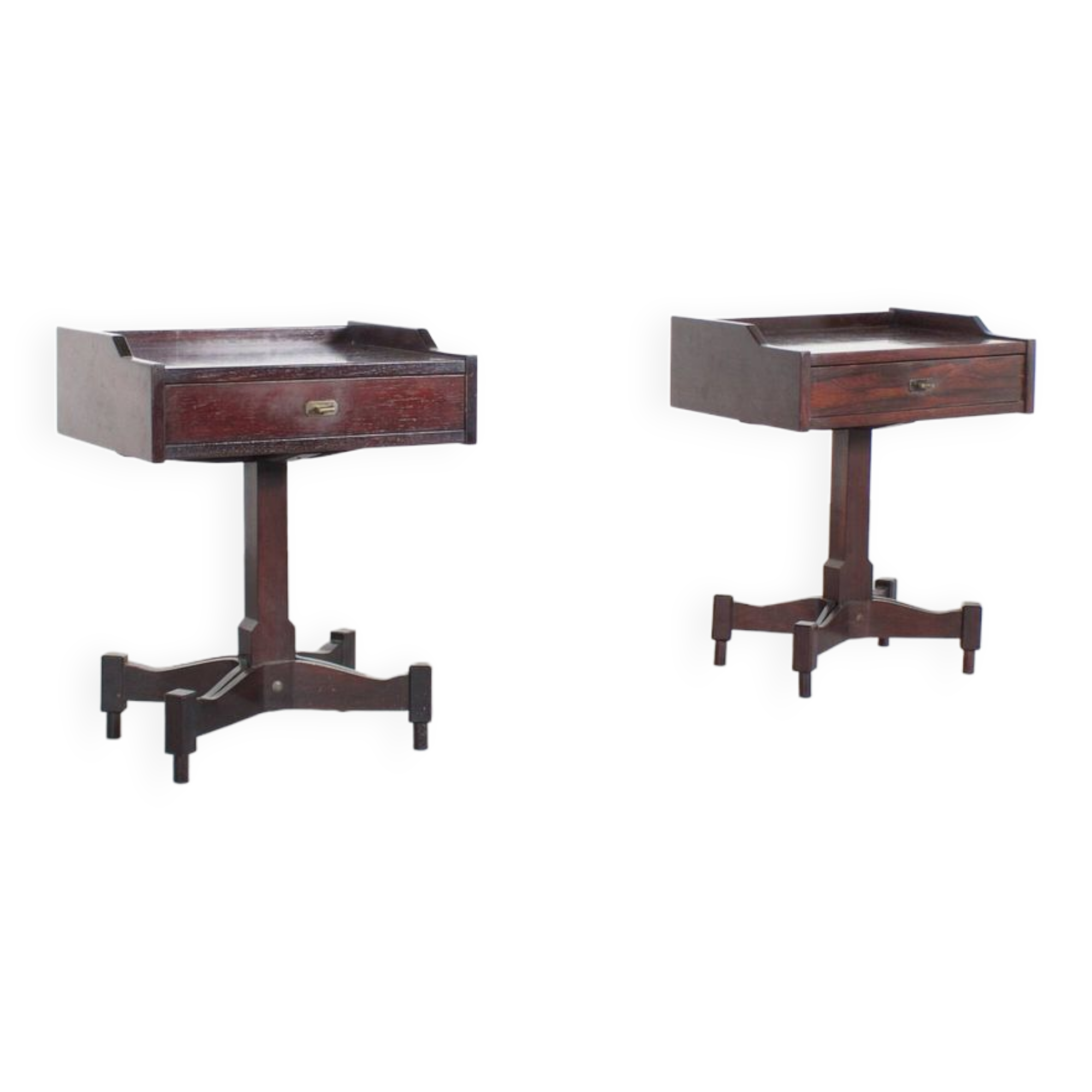 Rosewood Occasional Tables by Claudio Salocchi for Sormani, Italy, 1960s