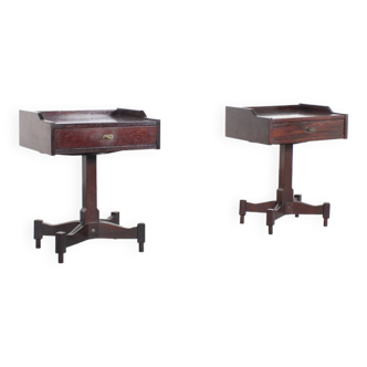 Rosewood Occasional Tables by Claudio Salocchi for Sormani, Italy, 1960s