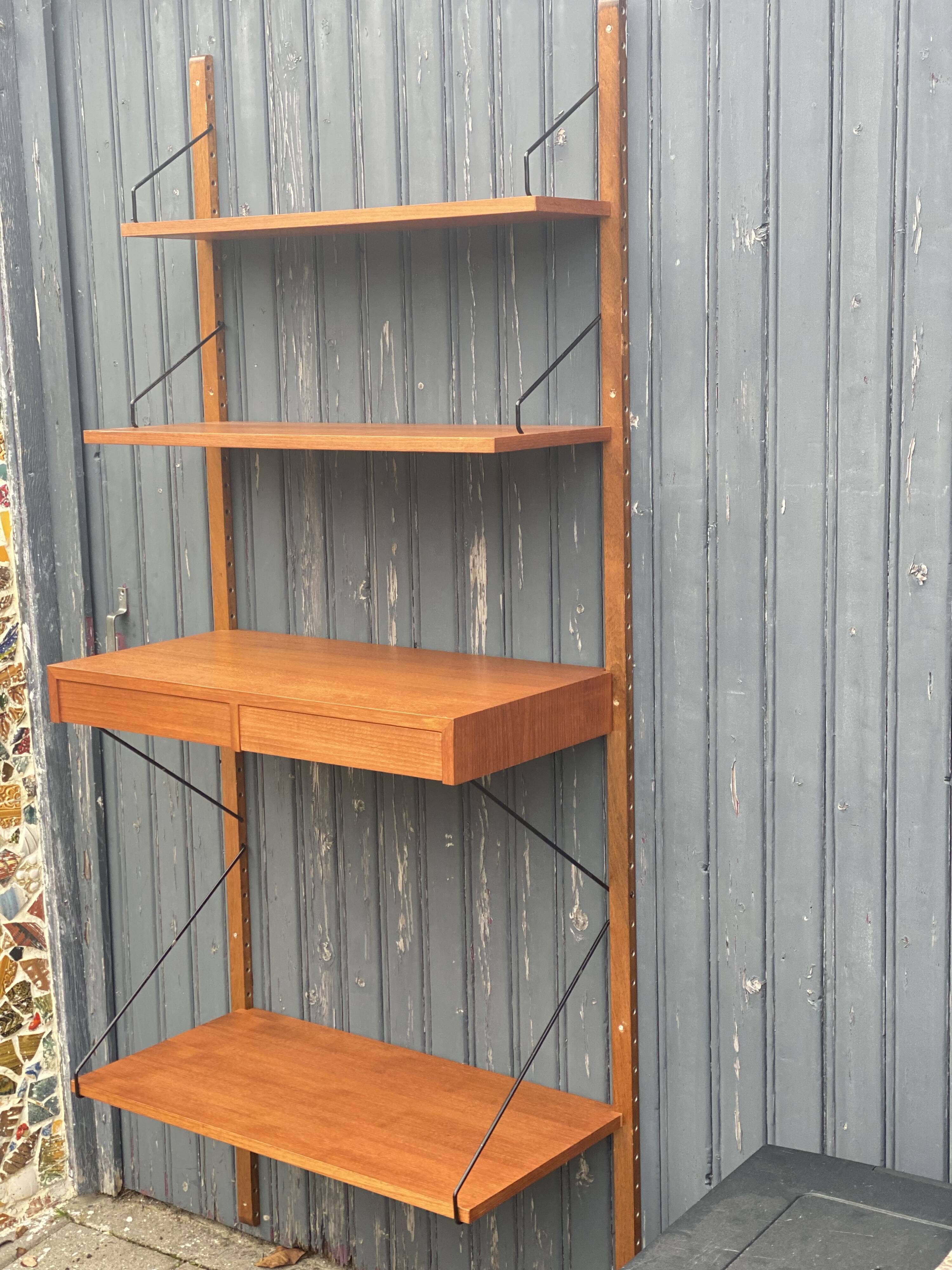 Royal System Modular Wall Shelves by Pol Cadovious for CADO Editions