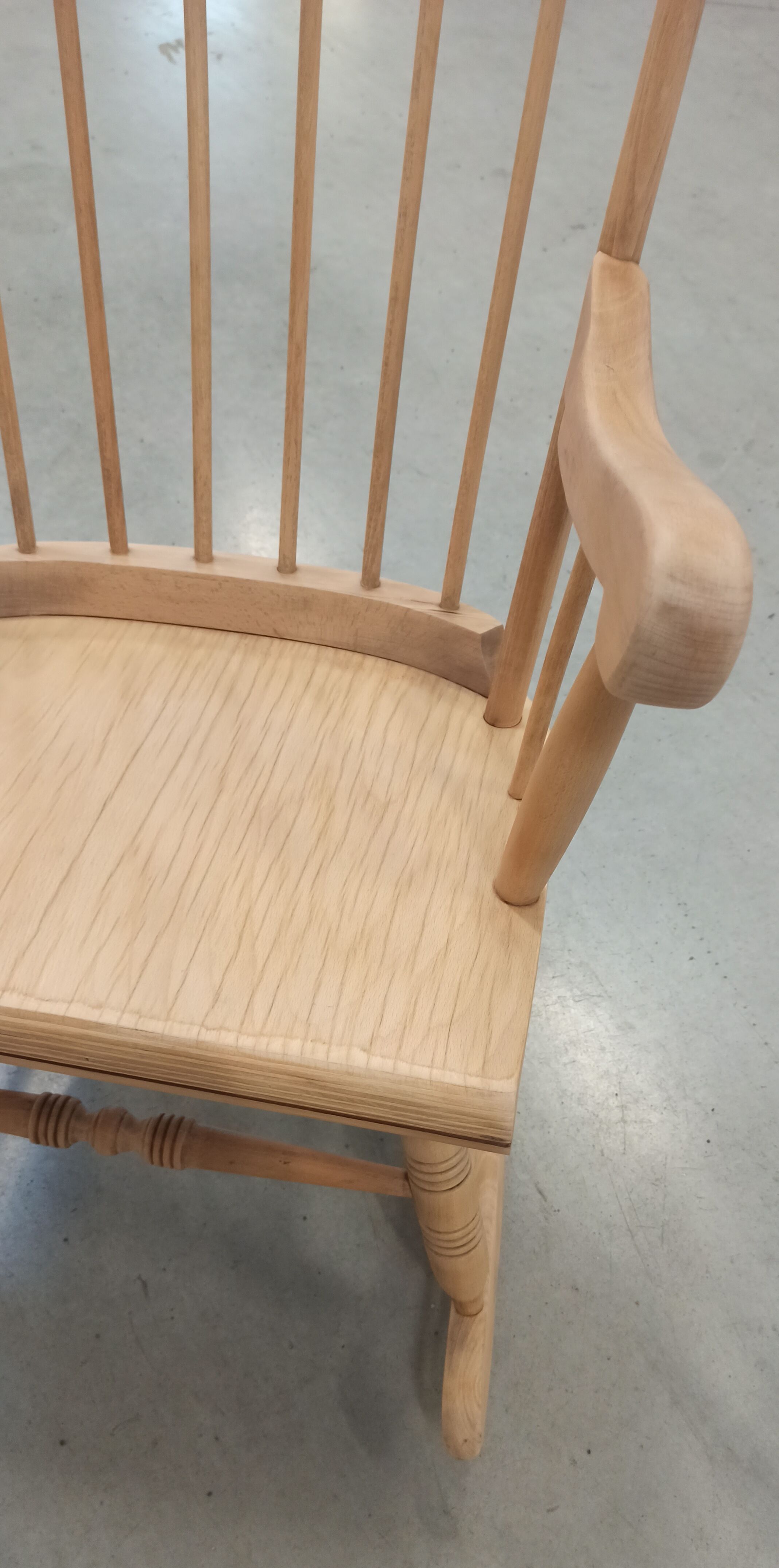 Wooden rocking chair 60's