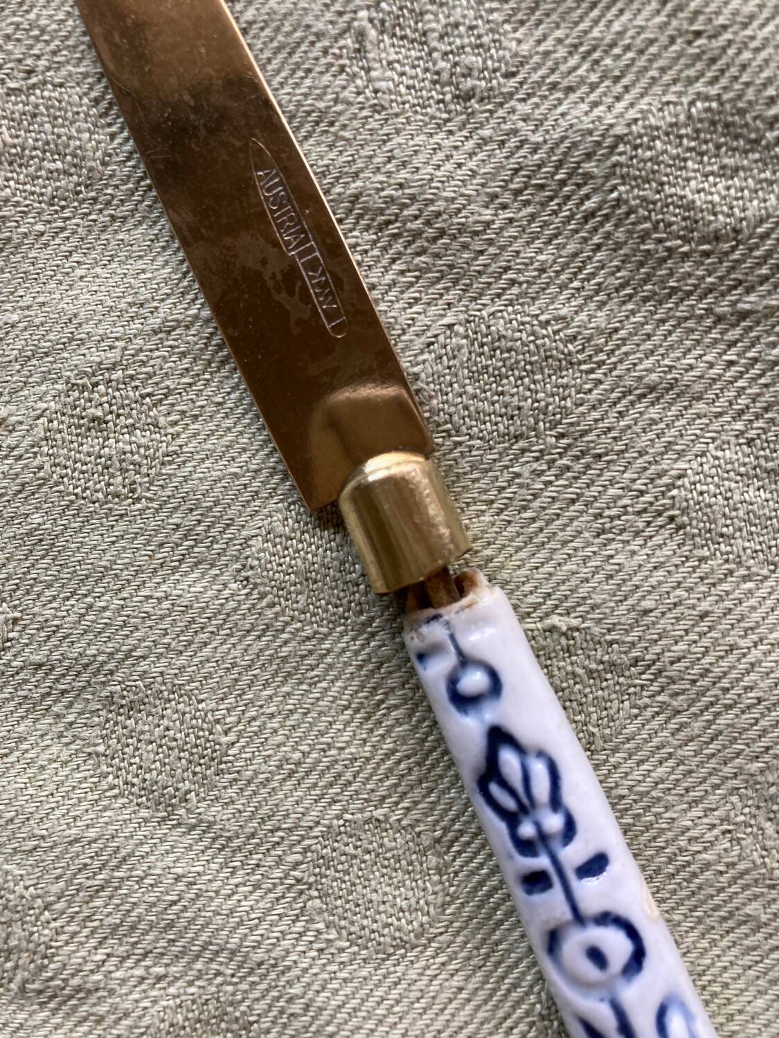 Fruit cutlery Meissen blue onion