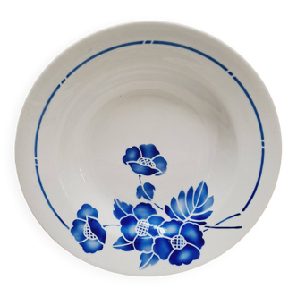 Assiette creuse Fleurs bleues