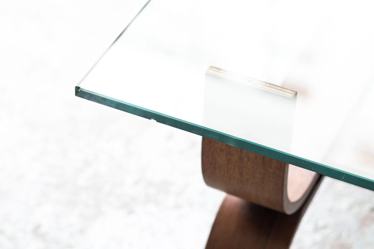 Coffee table with a steam-bent base by Ilse Möbel, 1960’s