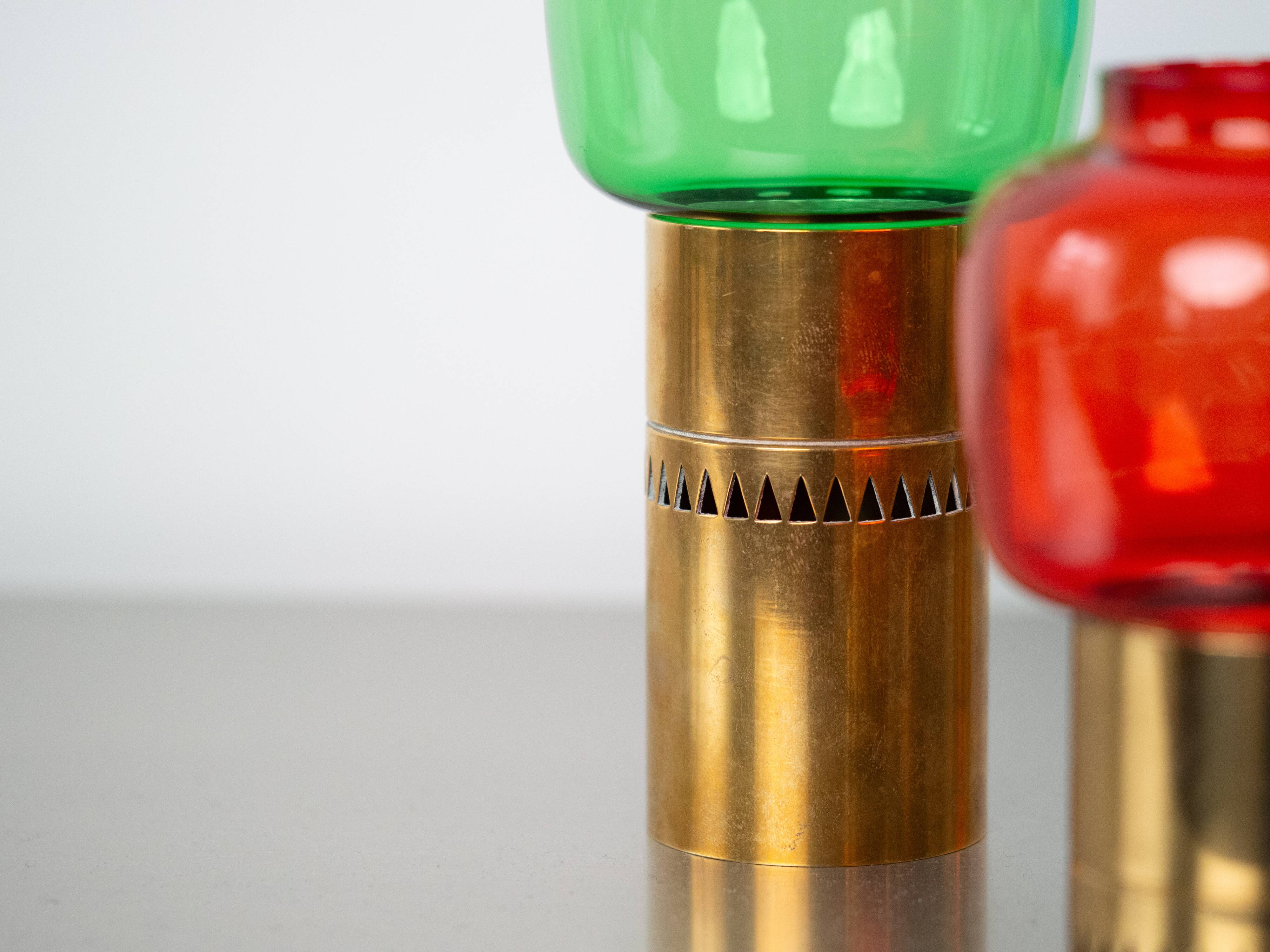 Very rare set of 4 vintage Lotta candleholders by Hans-Agne Jakobsson