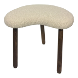 Painted beech tripod stool, contemporary