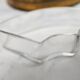 Vintage aperitif serving tray in brass and glass