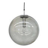 Large Limburg Glashütte hanging lamp globe 1970s Germany