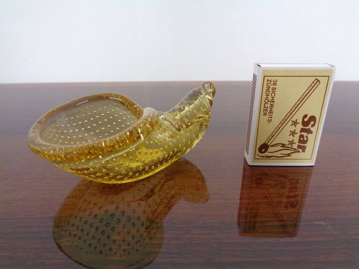 Italian Murano Glass Shell by Archimede Seguso for Murano, 1960s