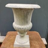 Cast iron garden vase grey planter