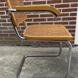 Chair model Cesca by Marcel Breuer with armrests B64