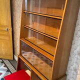 Mid-century vintage asymmetrical display cabinet