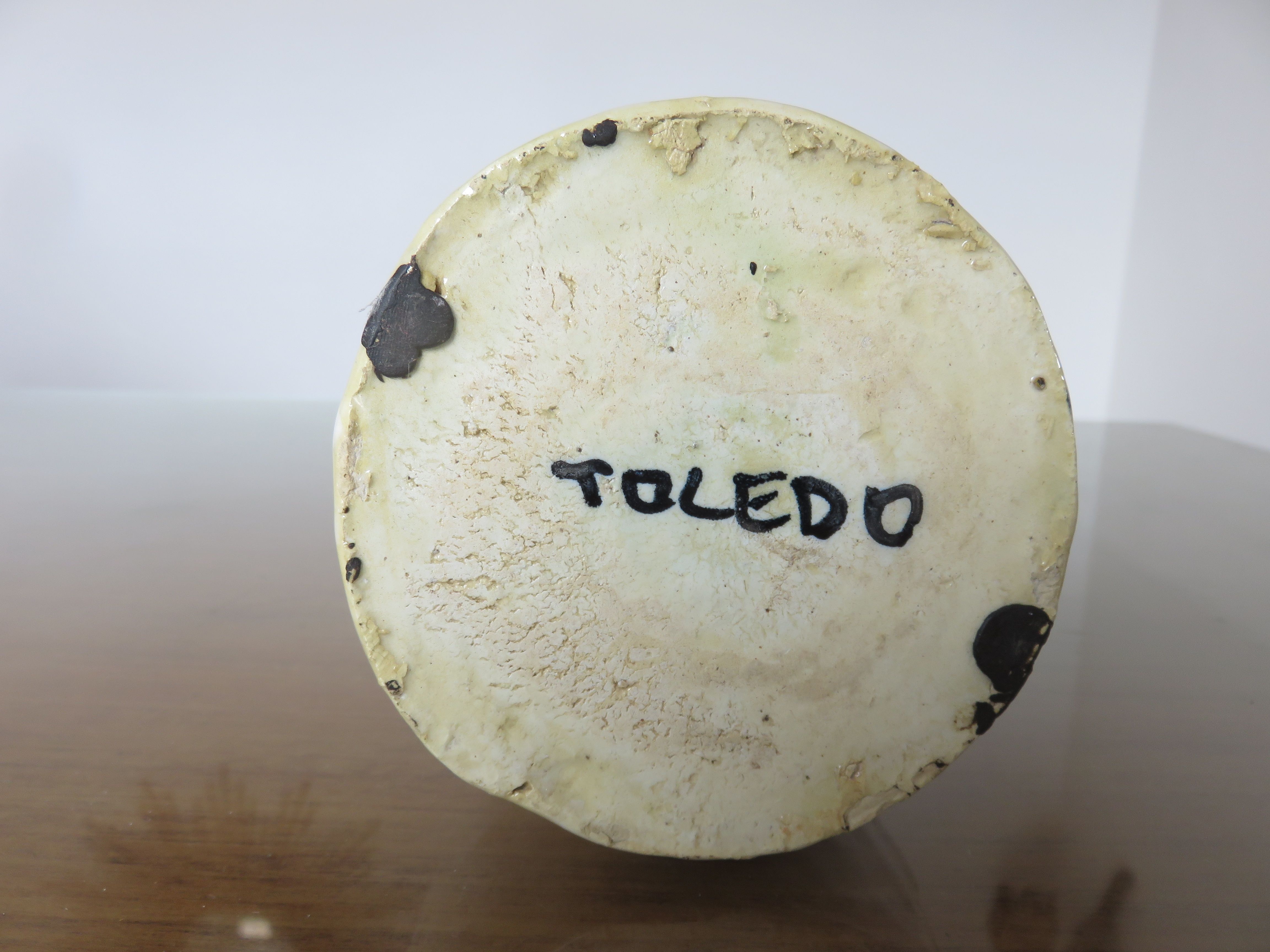 Zoomorphic ceramic bull Toledo Spain 50s 60s