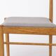Ensemble de 6 chaises de salle à manger vintage des années 1970, chaises en hêtre et teck, milieu du siècle.