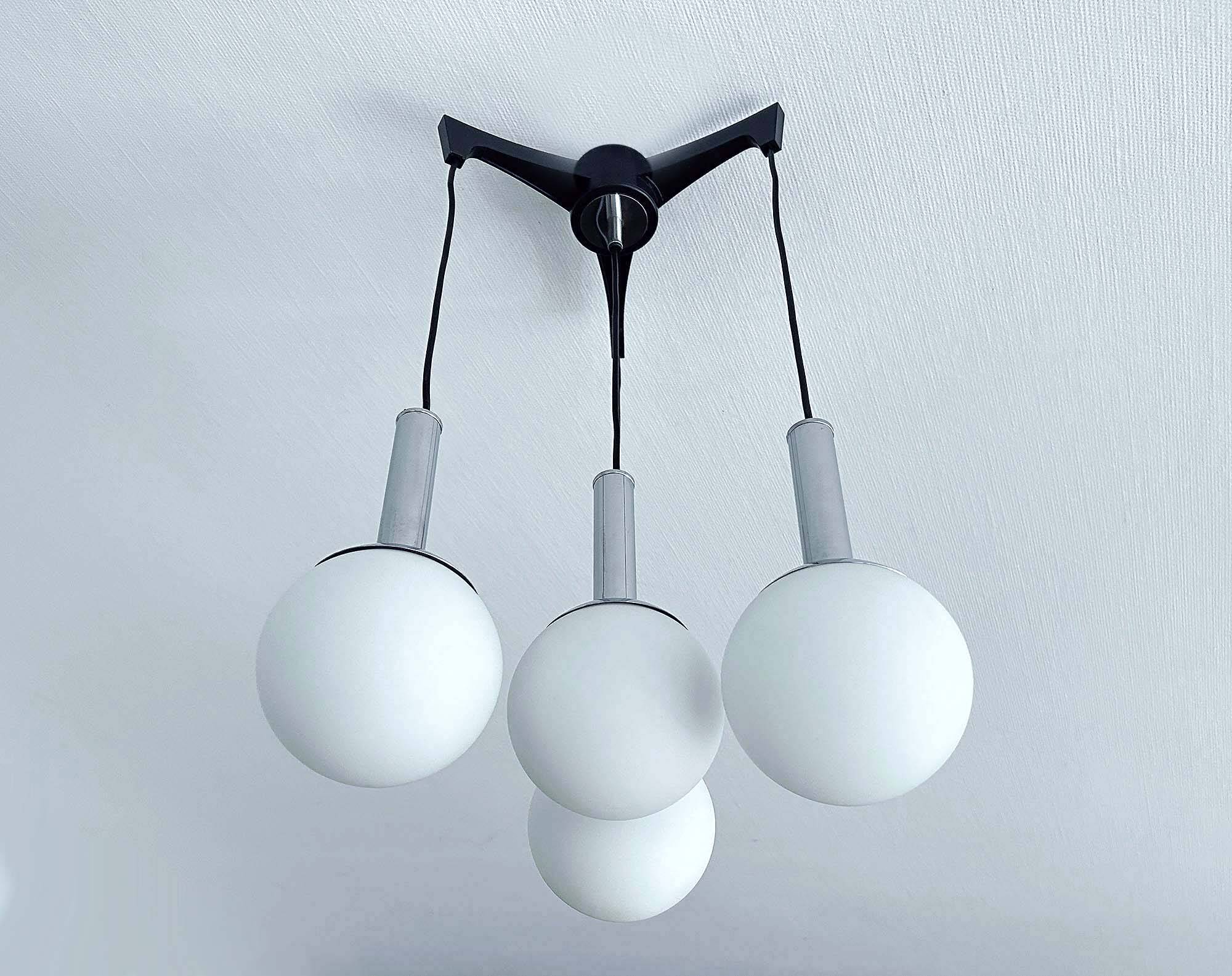 Italian Mid Century Space Age Pendant Lamp