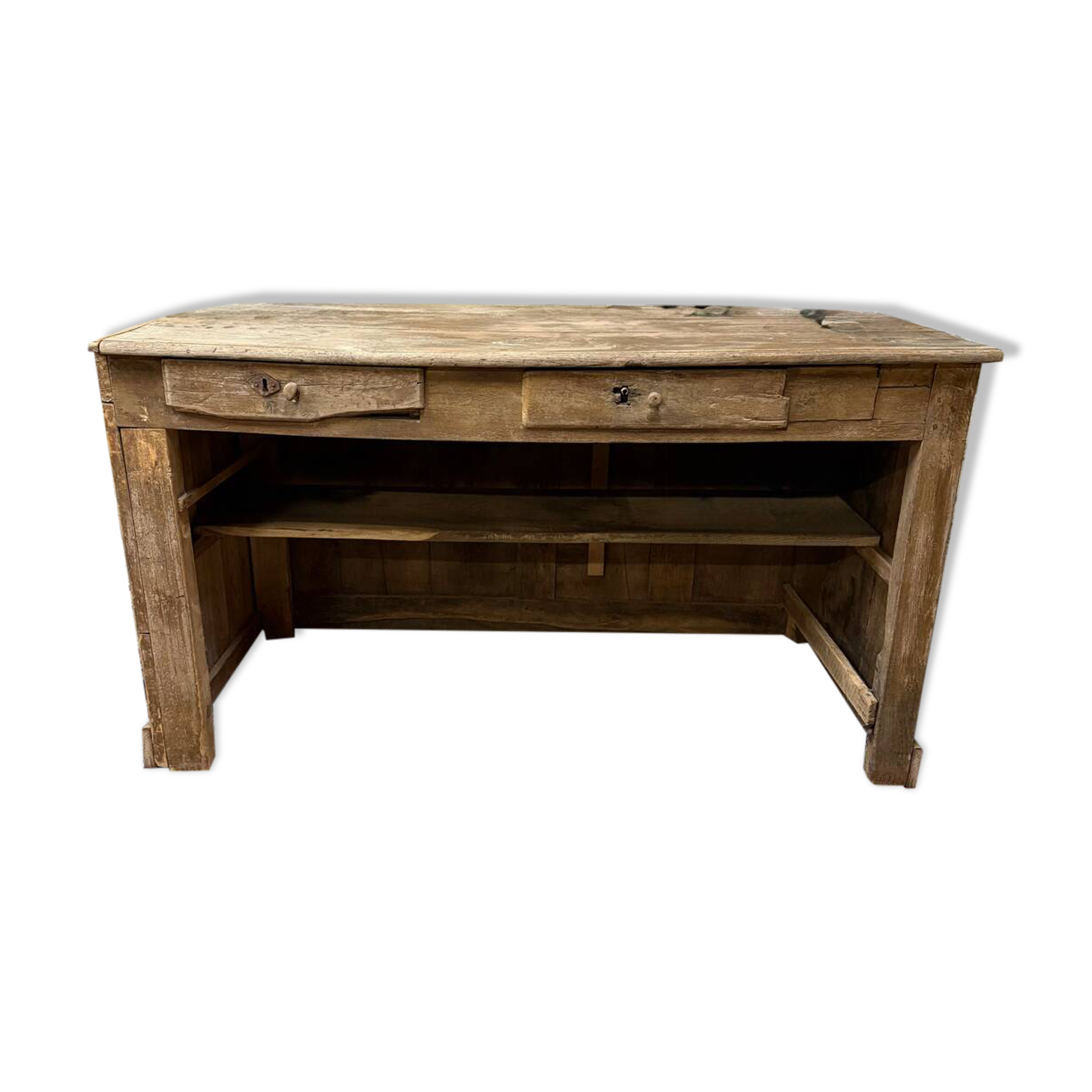 Superb antique patinated counter
