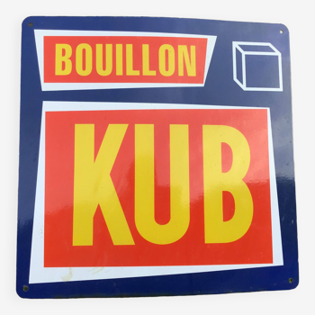 Plaque émaillée BOUILLON KUB