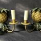 Maison Charles & Fils - Paire d'appliques Ananas