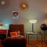 Van Der Rohe Italy Bauhaus' MR coffee table, occasional glass/chromed steel