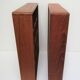 Two wall shelves with vintage solid wood compartments 80s
