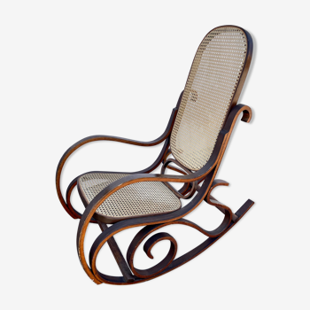 Rocking-chair canné