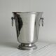 Lightweight silver stainless steel champagne bucket