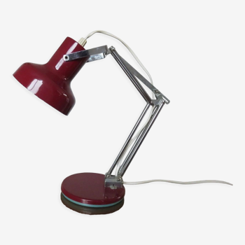 Articulated lamp in chromed metal and lacquered metal 60s 70s