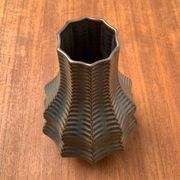 Vintage German brutalist ceramic gourd vase by Heinrich Fuchs for Luisenburg, 1970s.