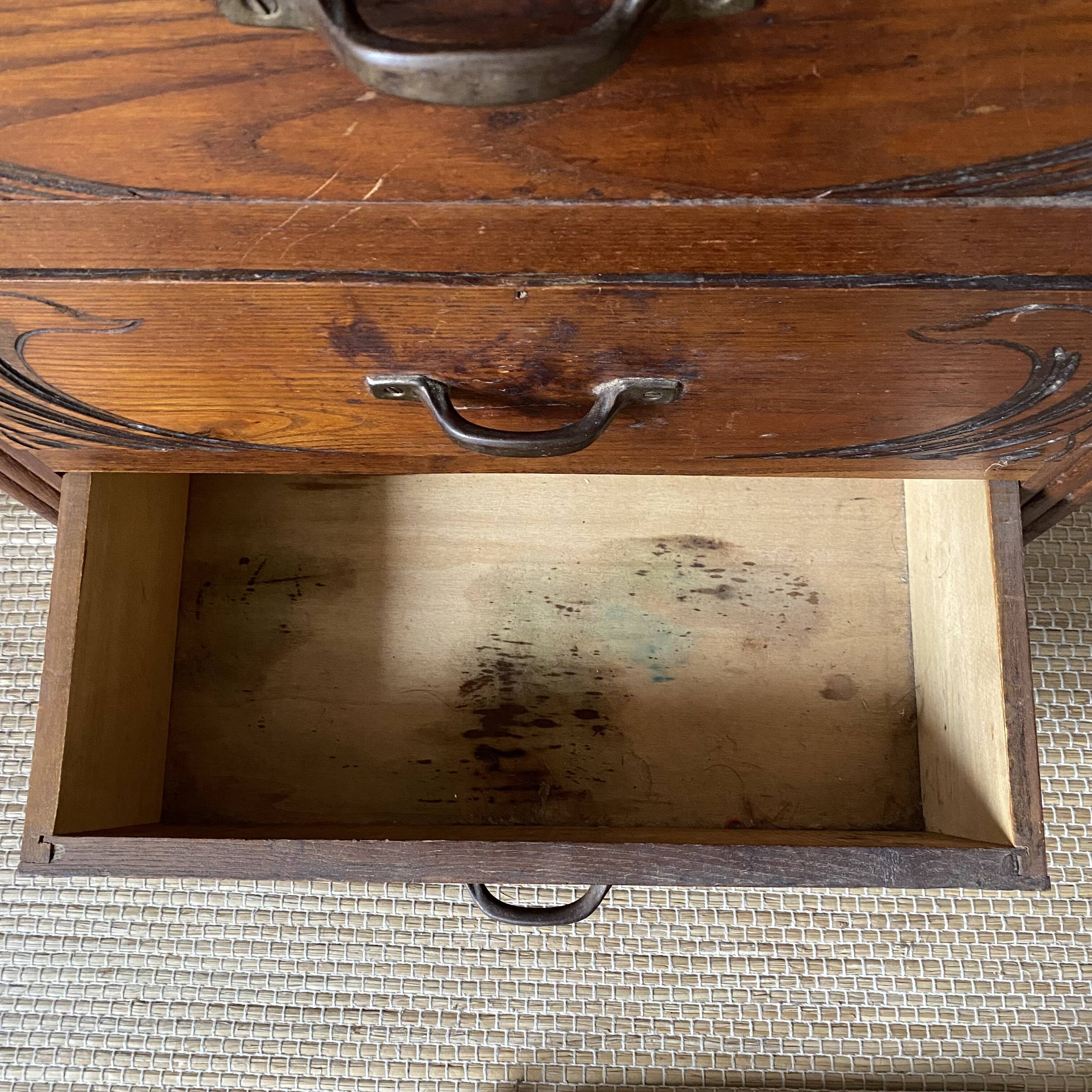 Art deco chest of drawers, 5 drawer chest