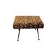 Pouf fleuri vintage / tabouret pliant / petite échelle