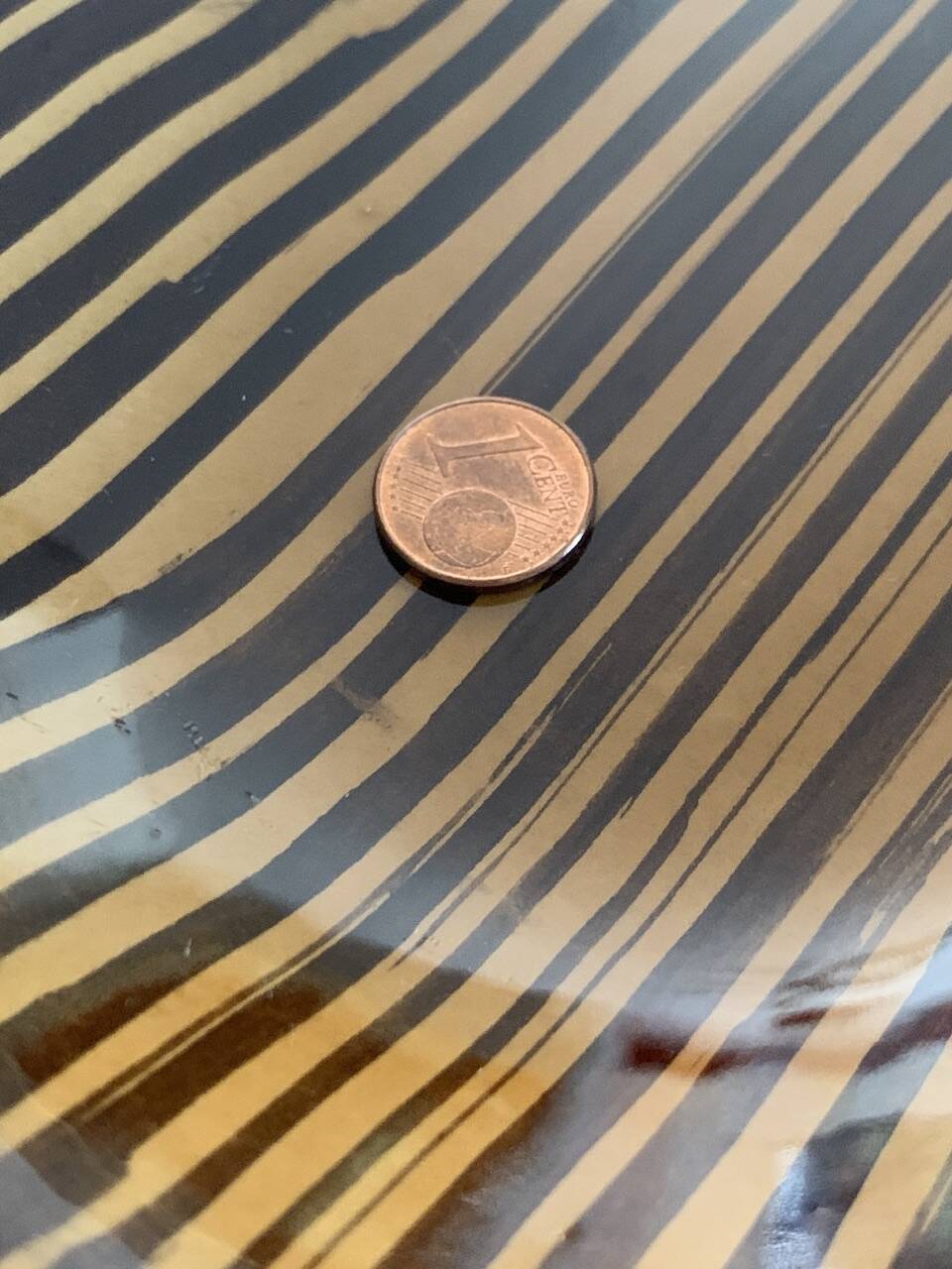 Grand plat en céramique vintage par Sarreguemines, circa 1970's