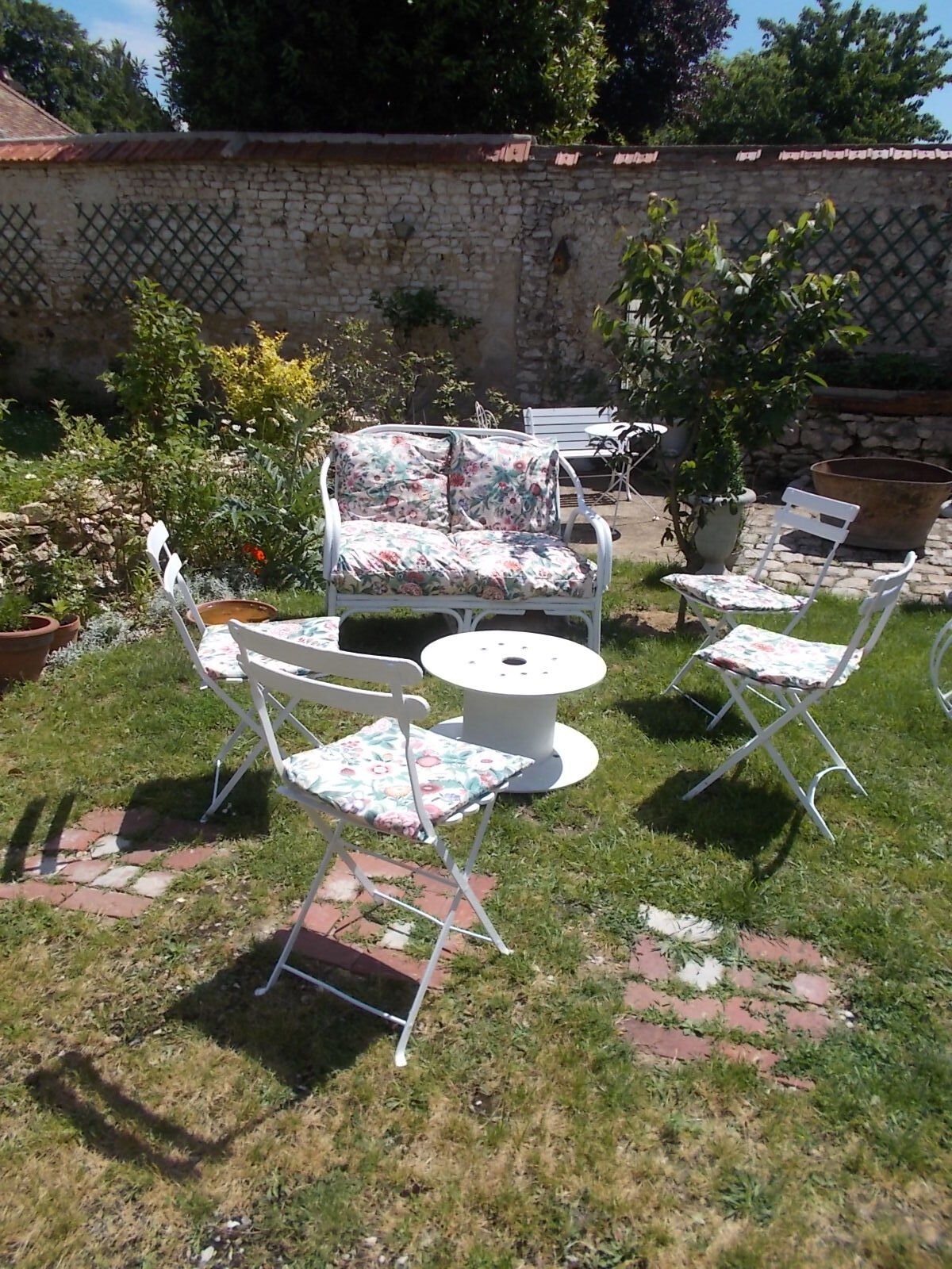 Rattan canapé