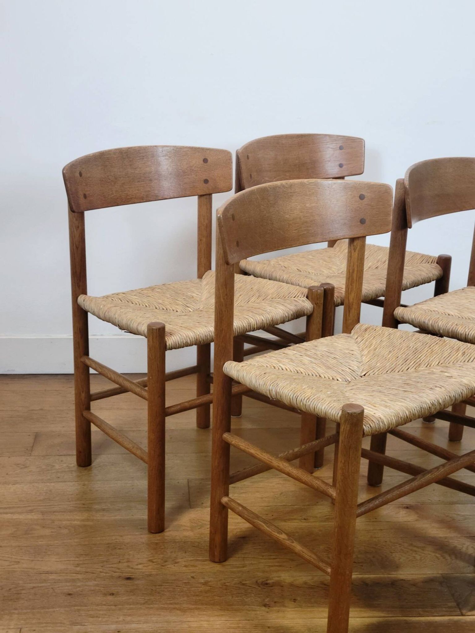 Vintage J39 chairs by Børge Mogensen for FDB, 1965