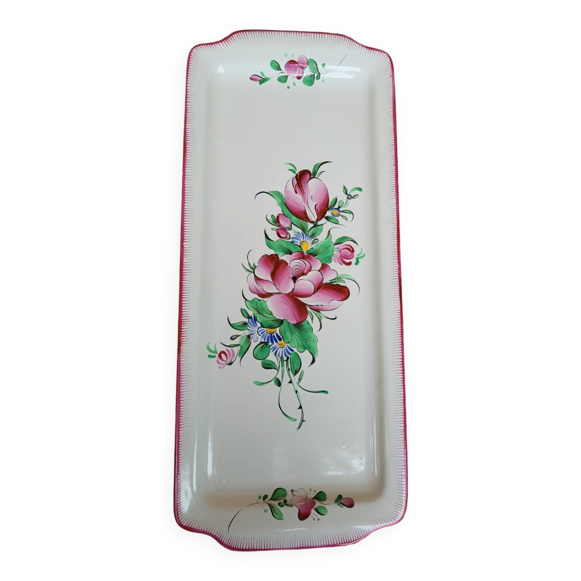 Plat à cake Faïence De St Clément