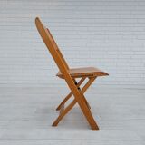 Paire de 3 chaises des années 60, design danois, pliantes, contreplaqué