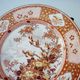 Old nineteenth century plate, Japan Kutani, signed, red and gold